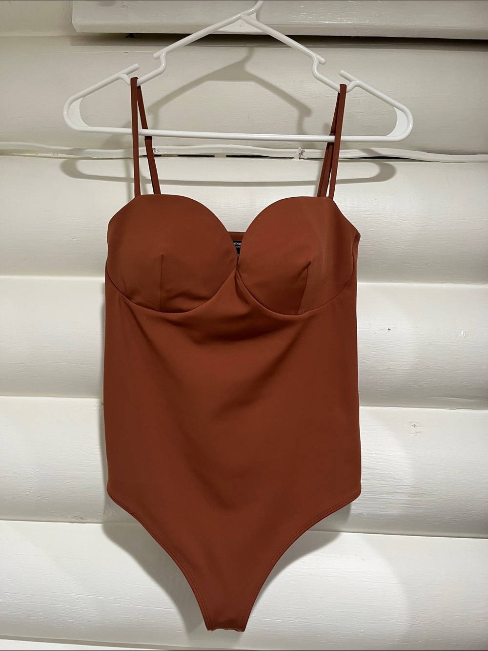 Express Rust Brown Bodysuit